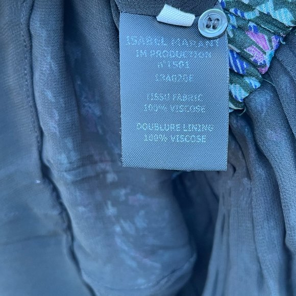 Isabel Marant Etoile Java Mini Dress Multicolor Floral Sz 36 Ruffle Tiered - Picture 6 of 8